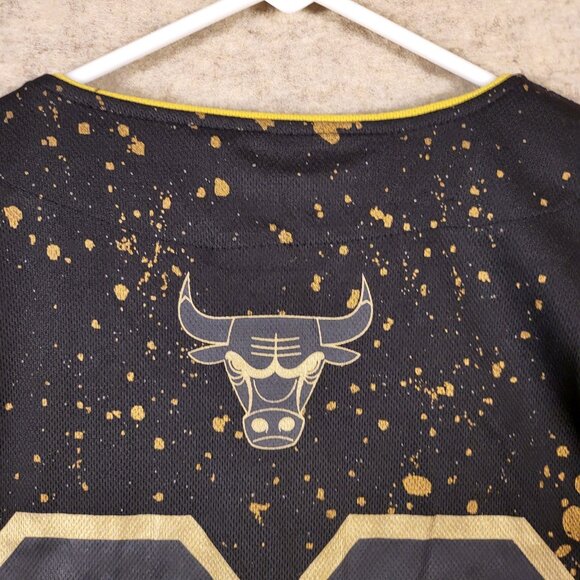 NBA Bulls Black and Gold Jersey - Picture 6 of 9